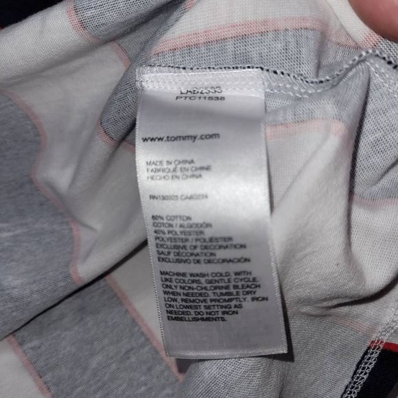 TOMMY HILFIGERGirl's Striped Tank Dress Size XL 14-16 - Picture 4 of 7